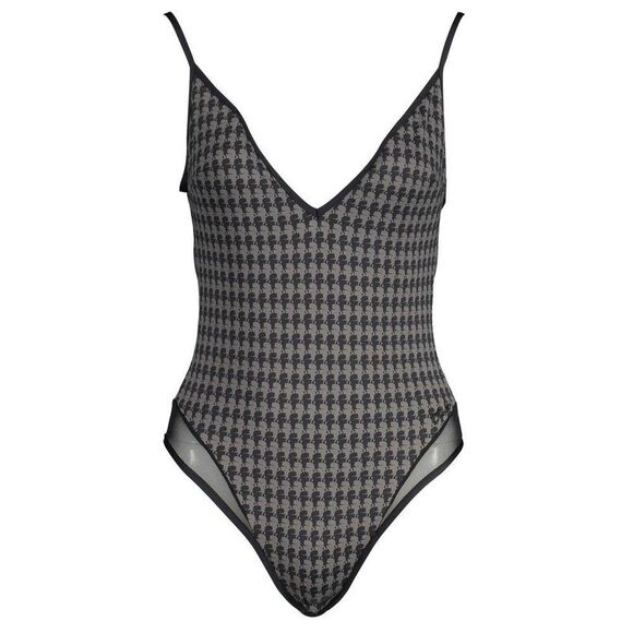 Karl Lagerfeld Swimsuit Sheer Women Black Swimwear